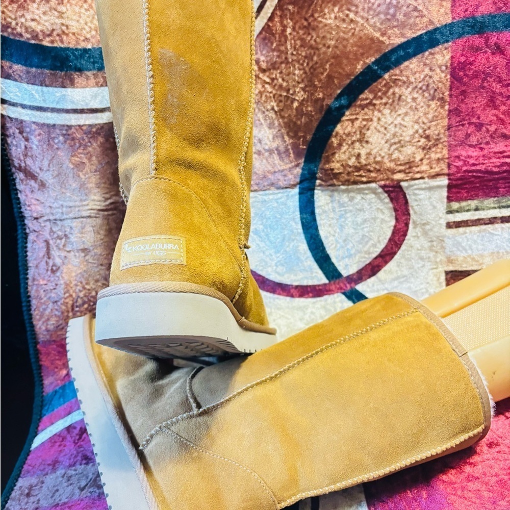 Koolaburra by UGG Koola Tall boots in chestnut suede - Picture 3 of 8